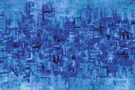 Blue pattern  Textural Mosaic by Artaic