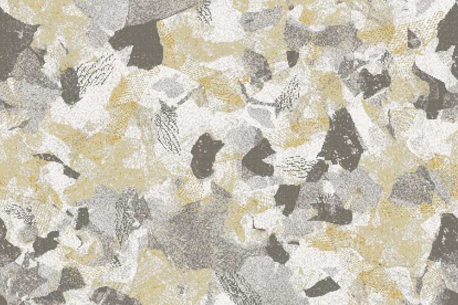 Neutral cutouts  Textural Mosaic by Artaic