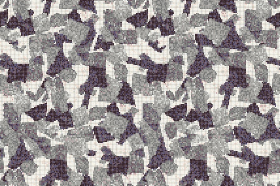 Purple geometric shapes  Abstract Mosaic by Artaic