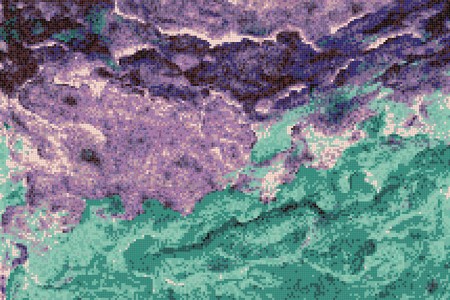 Purple nature  Textural Mosaic by Artaic