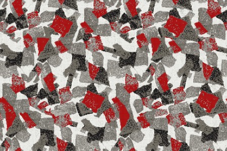 Red geometric shapes  Abstract Mosaic by Artaic