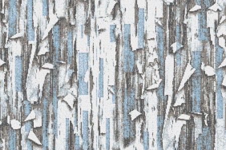 Blue tree bark Contemporary Textural Mosaic by Artaic