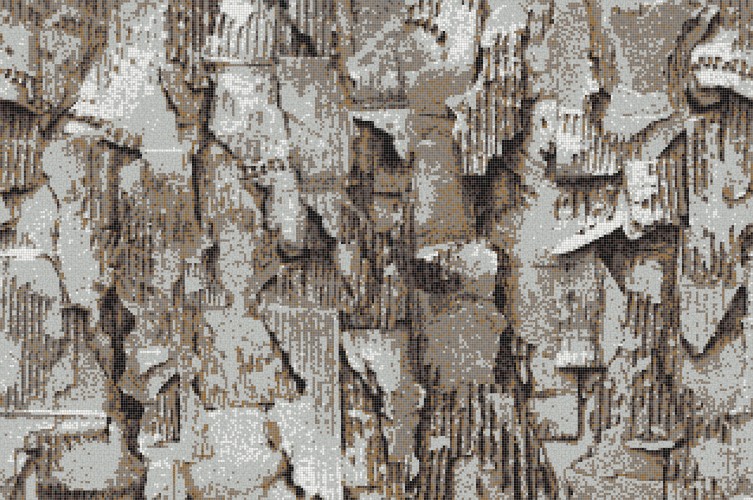 Brown distressed texture Tile Pattern | Corcabo Earthen by ARTAIC