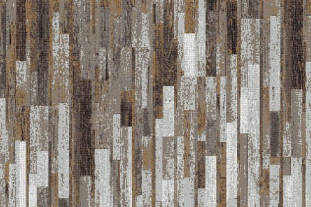 Brown reclaimed wood Contemporary Textural Mosaic by Artaic