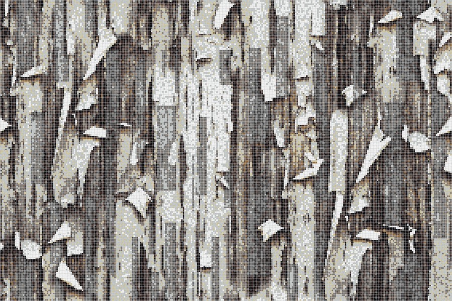 Brown tree bark Contemporary Textural Mosaic by Artaic