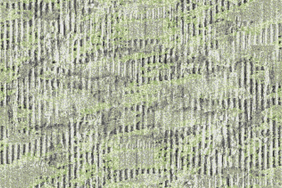 Green cardboard Contemporary Textural Mosaic by Artaic