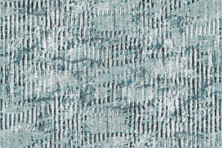 Turquoise cardboard Contemporary Textural Mosaic by Artaic