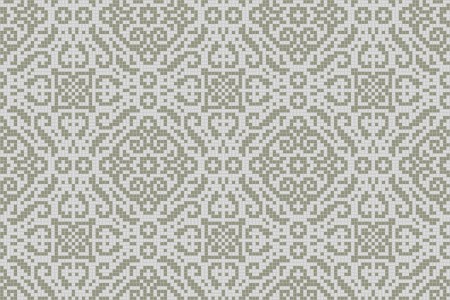 neutral textiles Traditional Ornamental Mosaic by Artaic