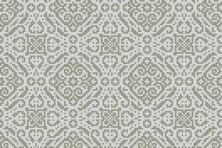 neutral textiles Traditional Ornamental Mosaic by Artaic