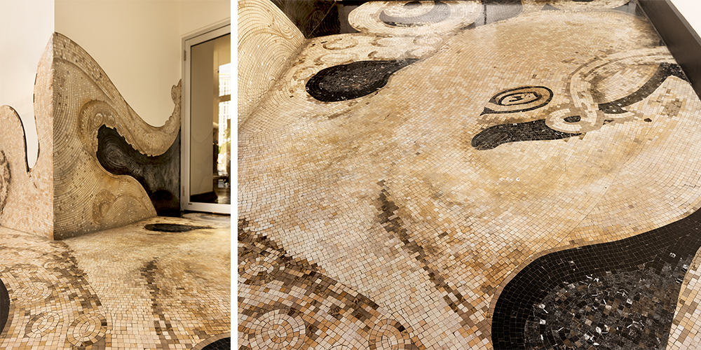01133021 Ostra Restaurant Custom Mosaic Tile Octopus Floor | Artaic