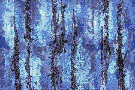 Blue depths Contemporary Abstract Mosaic by Artaic