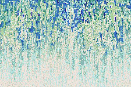 Blue downpour Contemporary Abstract Mosaic by Artaic