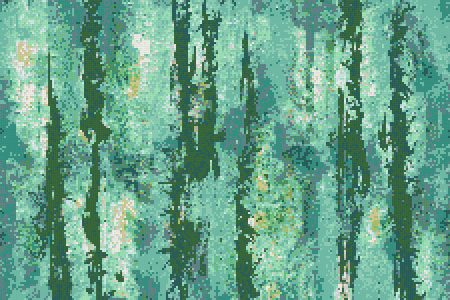 Green depths Contemporary Abstract Mosaic by Artaic