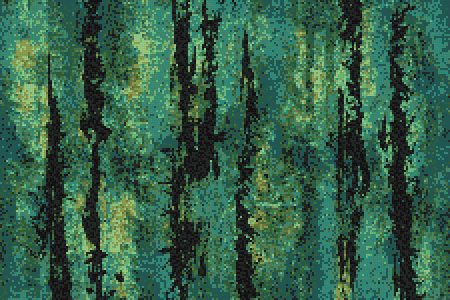 Green depths Contemporary Abstract Mosaic by Artaic