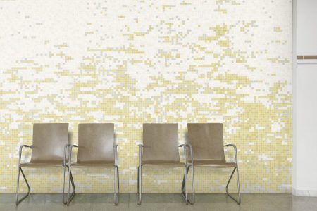 Neutral effervescence Contemporary Abstract Mosaic installation by Artaic