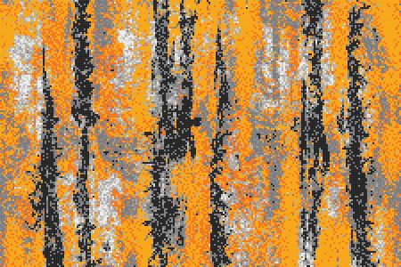 Orange depths Contemporary Abstract Mosaic by Artaic