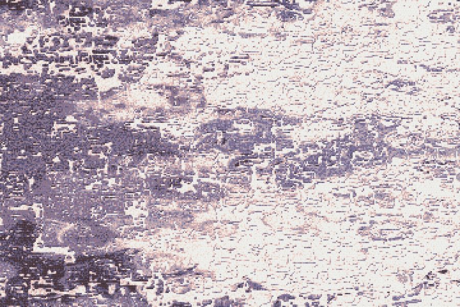 Purple coast Contemporary Abstract Mosaic by Artaic