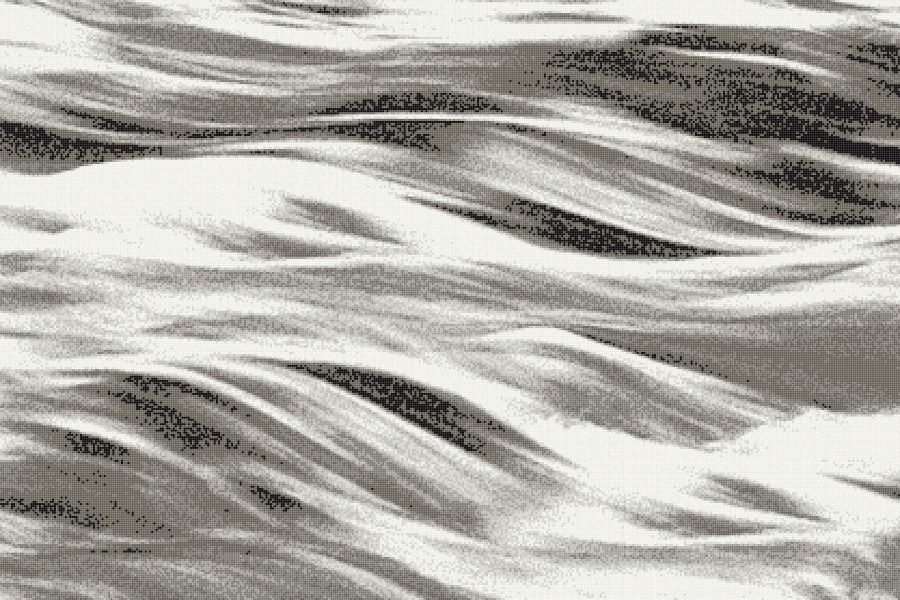 Grey waves Contemporary Artistic Mosaic by Artaic
