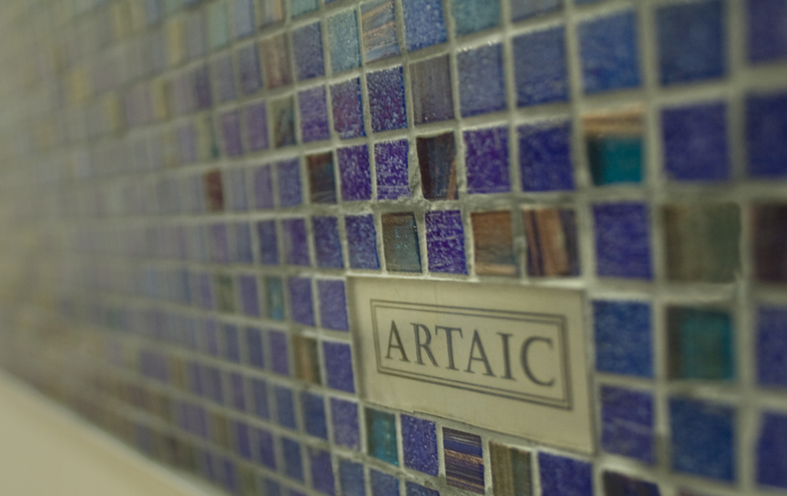 09-308 L'Attitude_Coastal Sails Children's Hospital Boston Vitreous Glass Mosaic Triptych