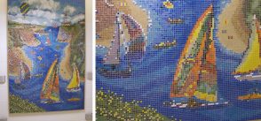09-308 L'Attitude_Coastal Sails Children’s Hospital Boston Custom Mosaic Feature Piece
