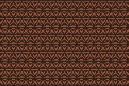 Brown Repeating Contemporary Geometric Mosaic by Artaic