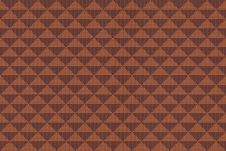 Brown Repeating Contemporary Geometric Mosaic by Artaic