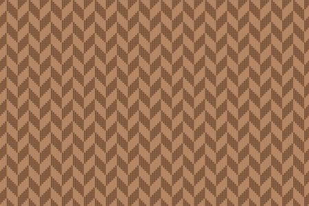 Brown Repeating Contemporary Graphic Mosaic by Artaic