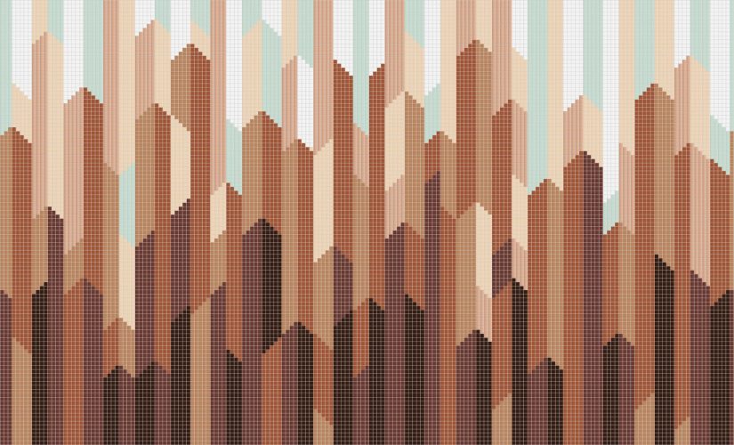 Brown Repeating Tile Pattern | Crystalline Canyon By Artaic