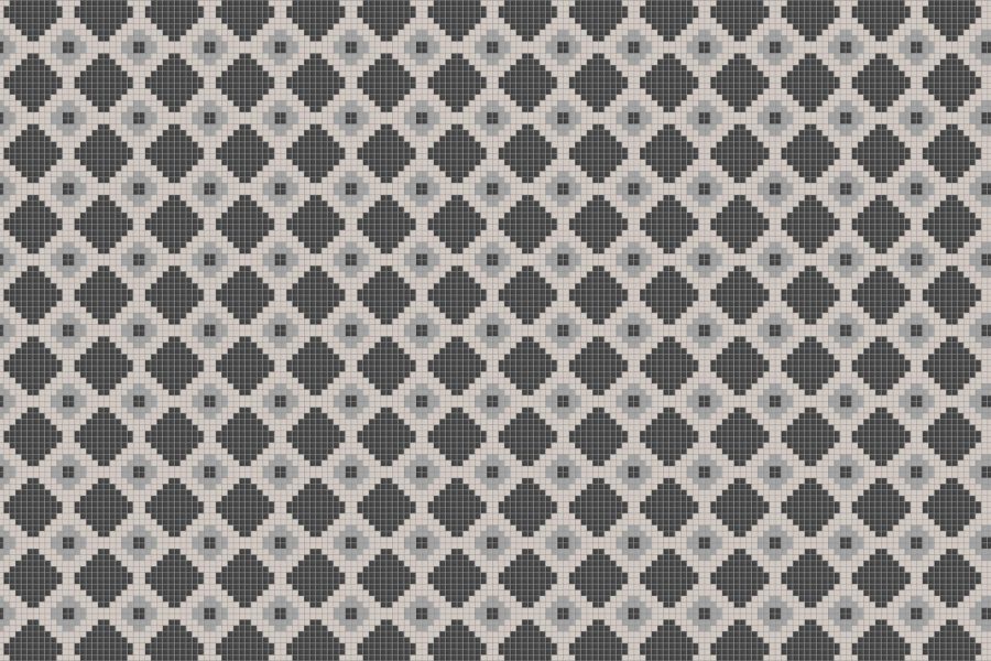 Neutral Repeating Contemporary Geometric Mosaic by Artaic