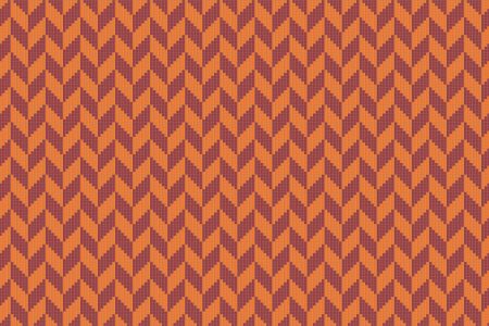 Orange Repeating Contemporary Geometric Mosaic by Artaic