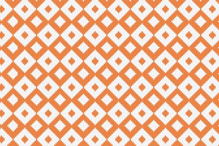 Orange Repeating Contemporary Geometric Mosaic by Artaic