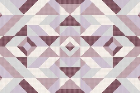 Pink Repeating Contemporary Graphic Mosaic by Artaic