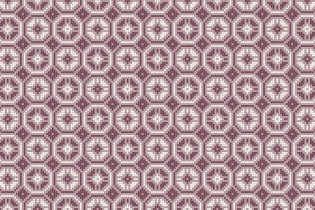 Pink Repeating Contemporary Geometric Mosaic by Artaic