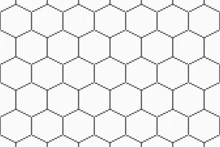 White Repeating Contemporary Geometric Mosaic by Artaic