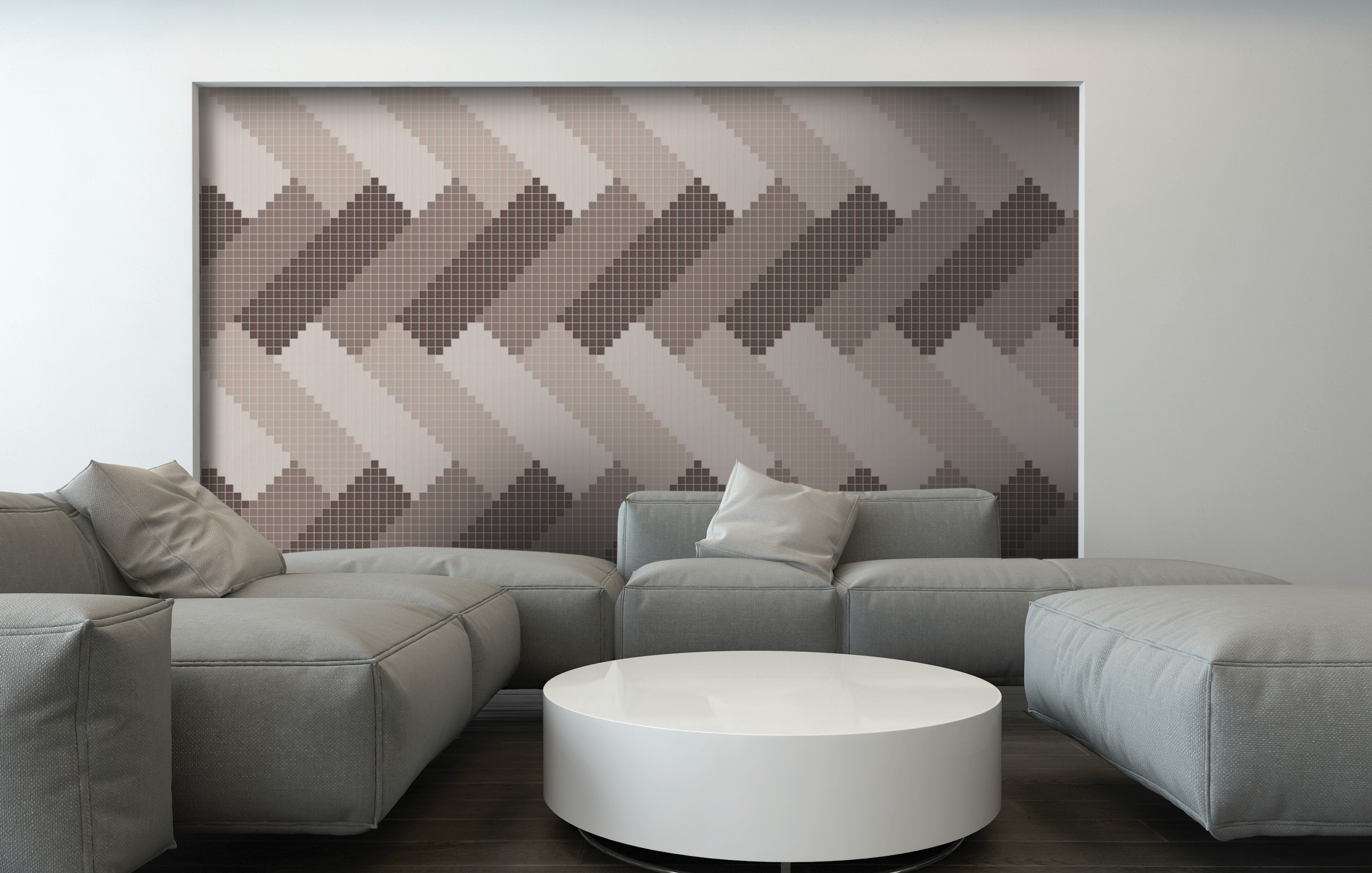 Brown Repeating Tile Pattern | Marrow Crema1 By Artaic