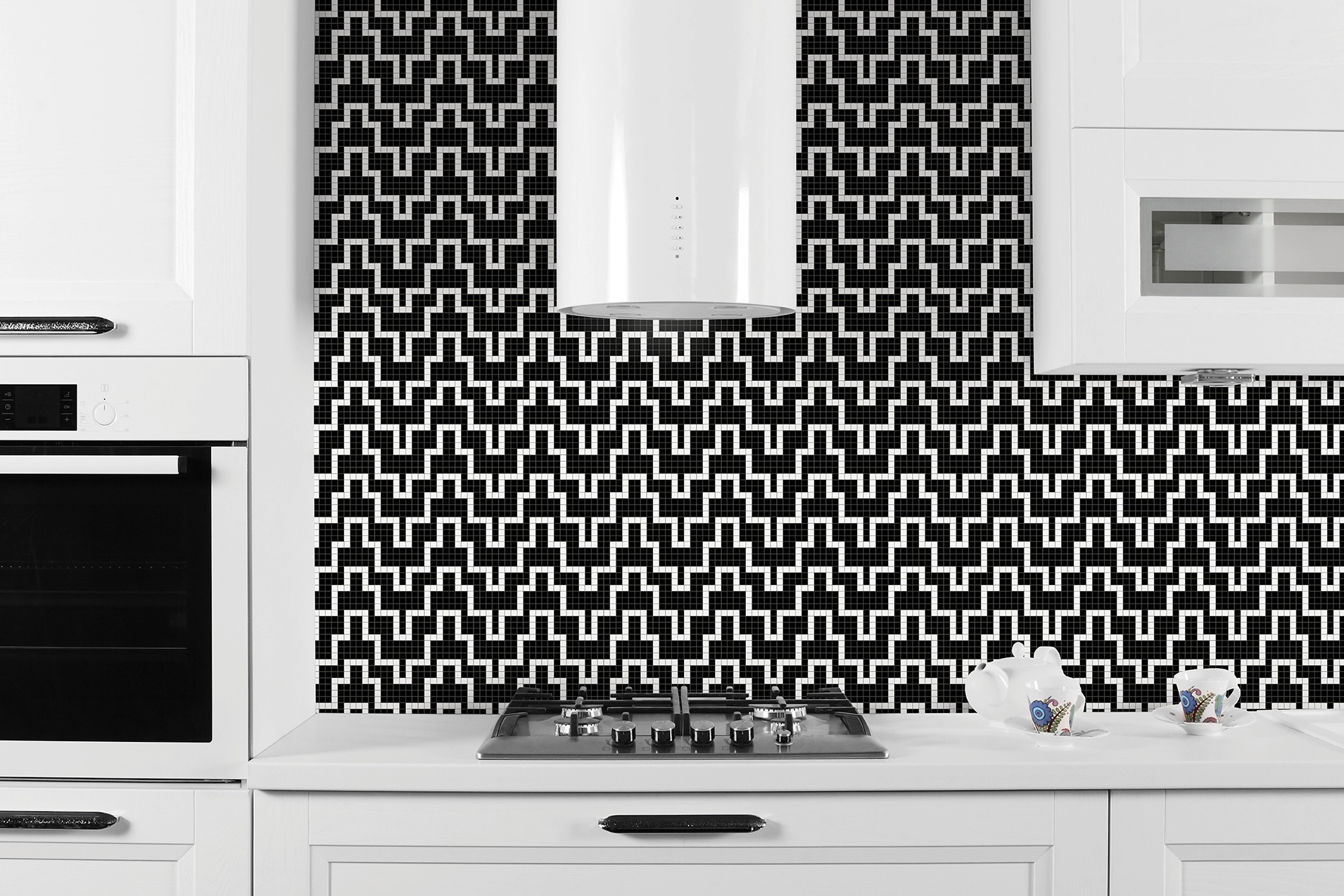 Maya Lunar Black Stylish Tile Pattern By Artaic