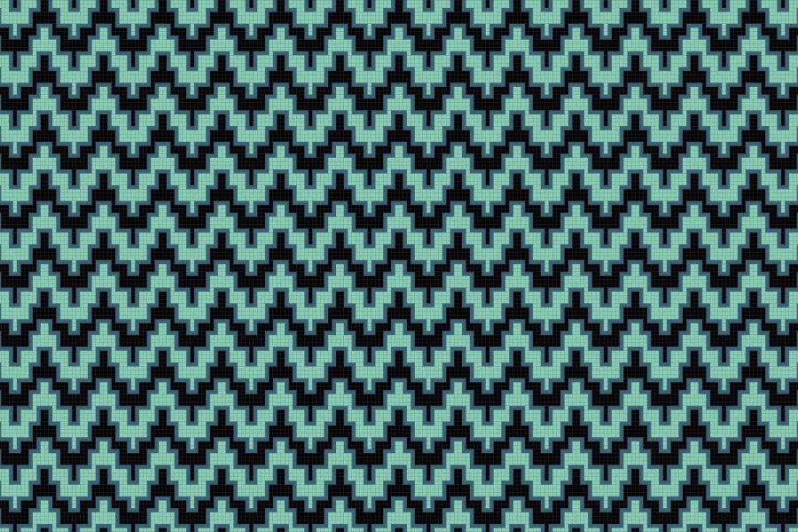 Maya Turquoise Tile Pattern