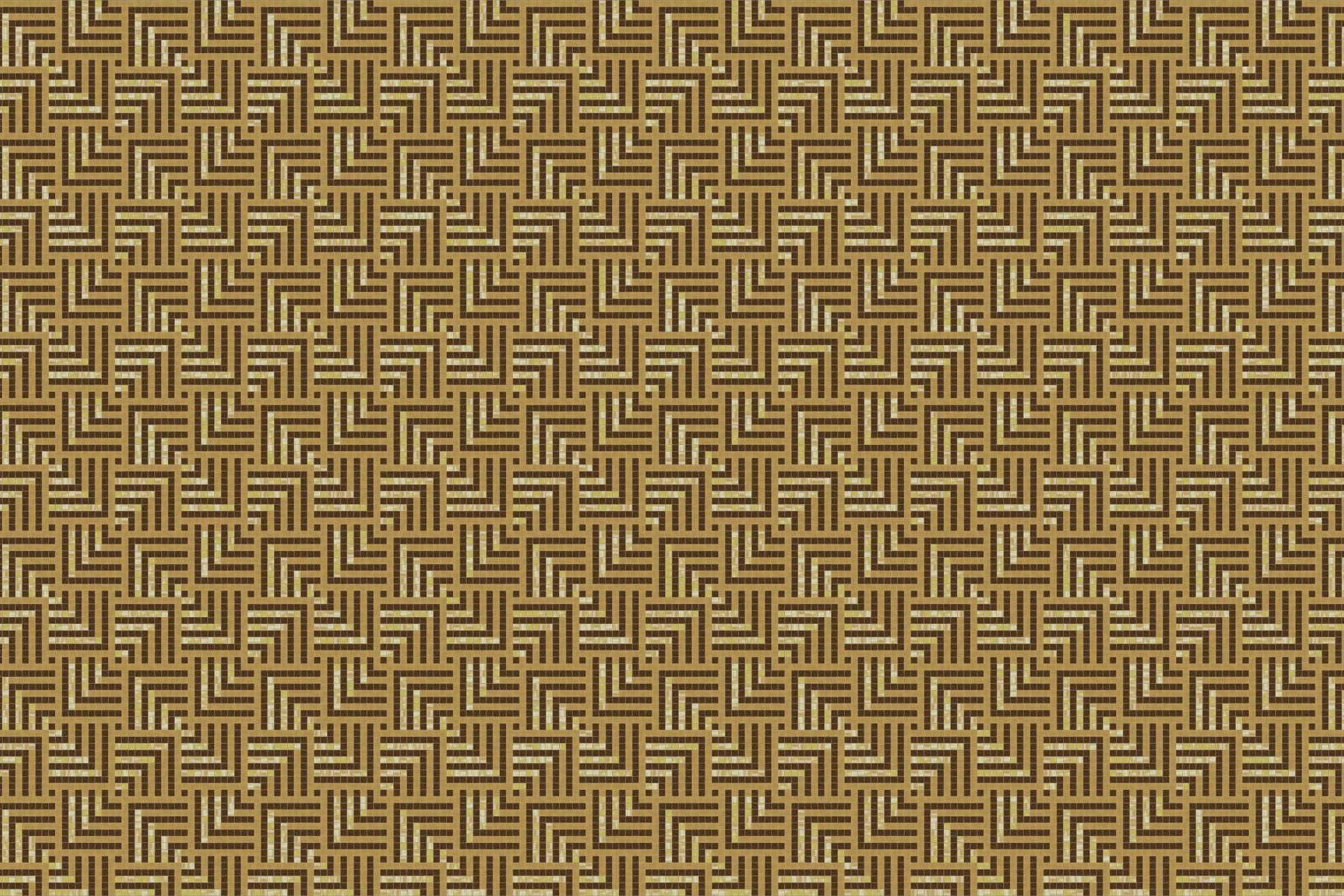 Plateau Gold Turquoise Stylish Tile Pattern By Artaic