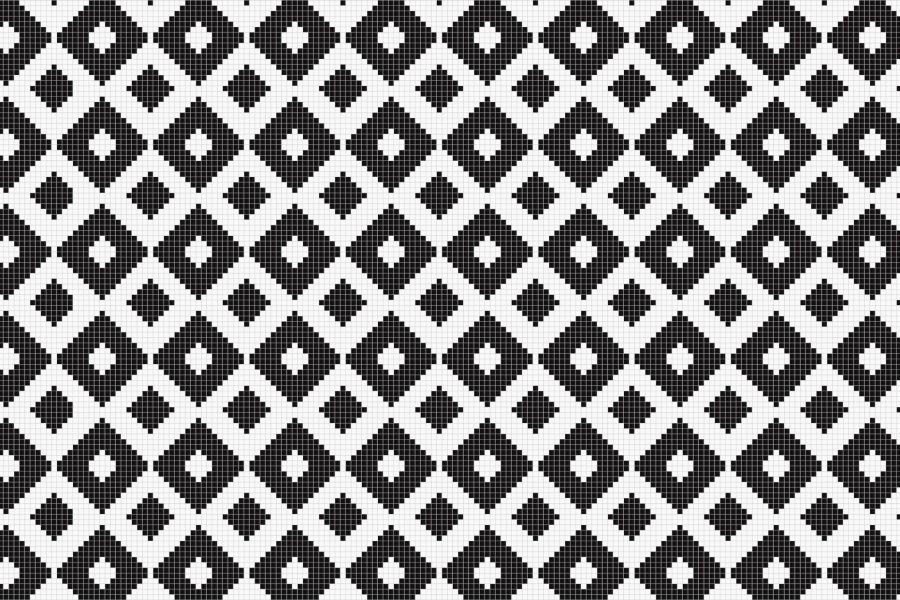 Rhombi Pewter4 Tile Pattern