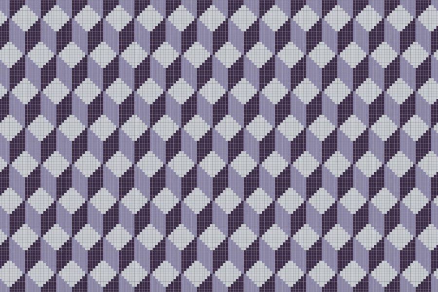 Rubix Amethyst4 Tile Pattern