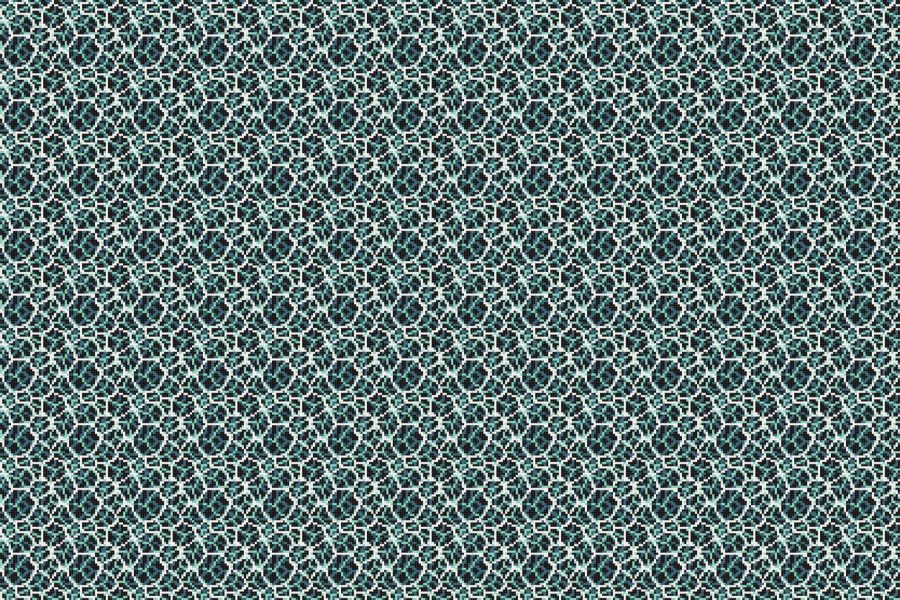 Watercell Digital Turquoise Tile Pattern