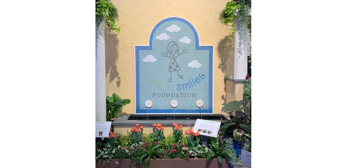 Sara Smiles Foundation Mosaic – Philadelphia Flower Show 2020